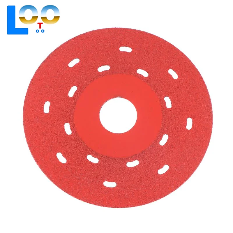 Dischi abrasivi da taglio da 4 pollici 100 mm Lama per sega brasata sotto vuoto Lama per smerigliatrice per piastrelle per tubi in metallo, legno, PVC