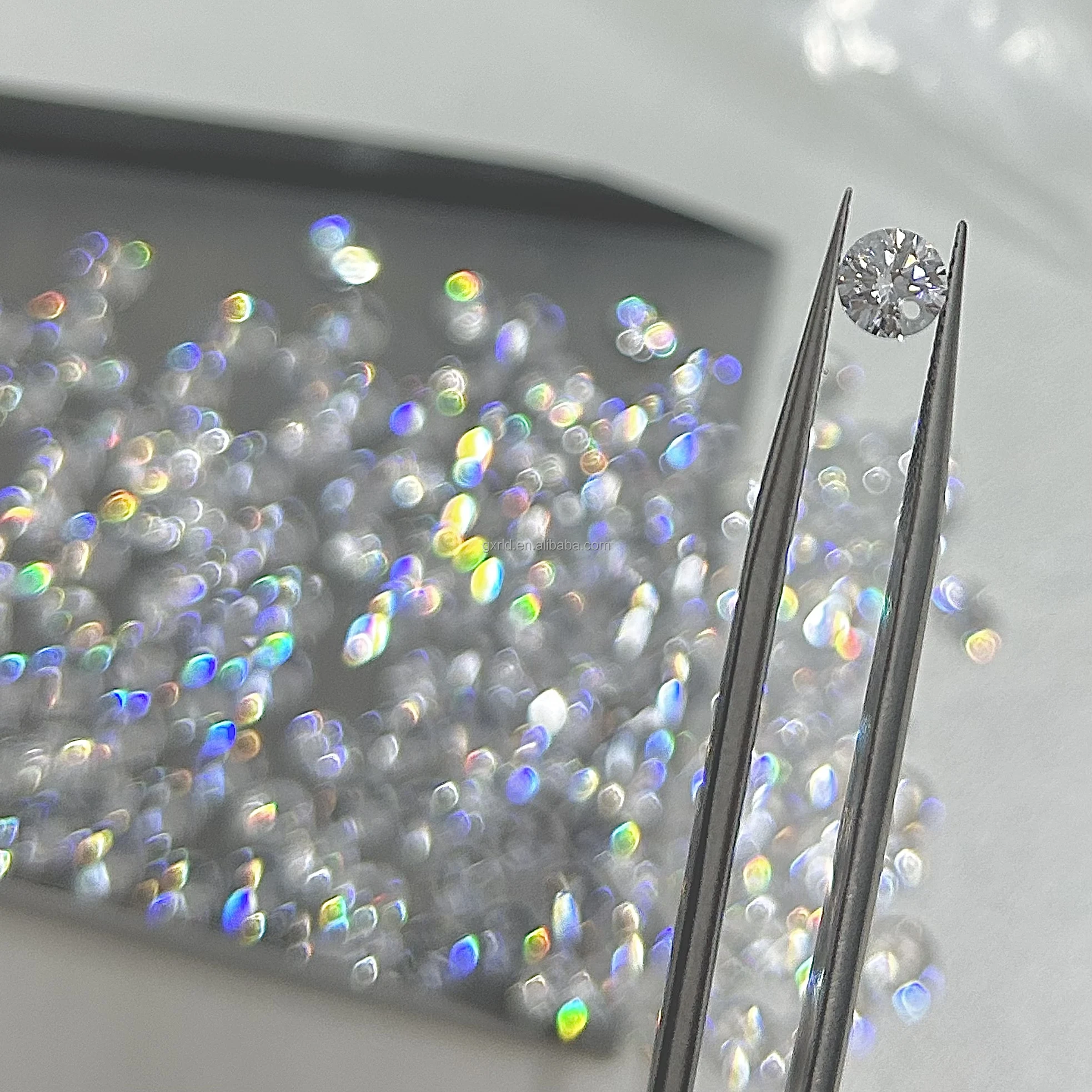 

4mm 5mm with Hole Round Brilliant Cut AAAAA High Quality Transparent Color Zircon Gems White Loose CZ Zircon Stone with Holes