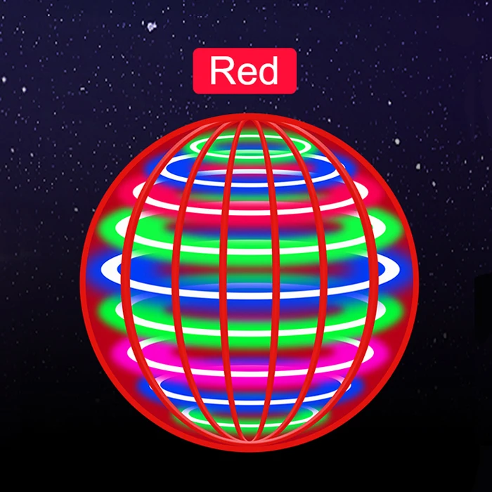 Fliegender Spinner-Ball mit LED-Licht, UFO-Flugspielzeug, Magisch Schwebender Auto-Spin-Orb, Handgesteuerte Mini-Drohne, Kindergeschenk, Sportspielzeug
