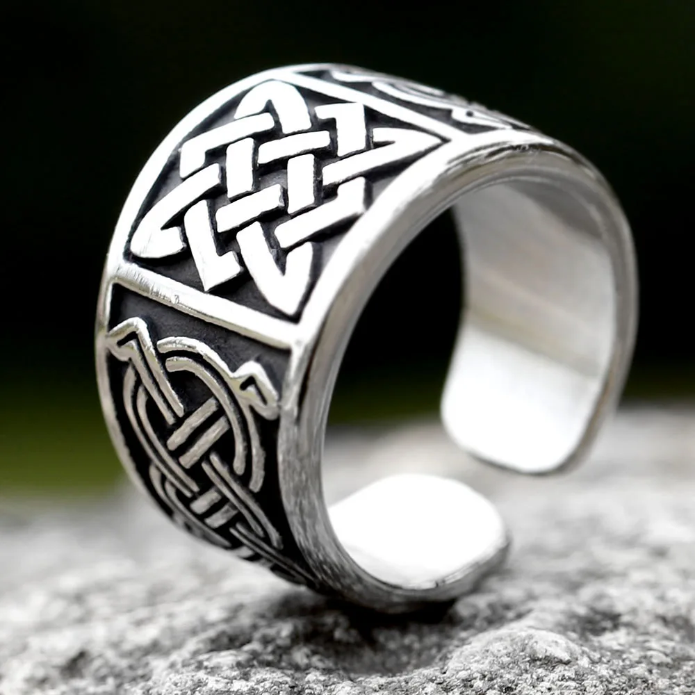 New Fashion Slavic Star Of Russia Pendant Svarog Amulet Ring For Men Stainless Steel Vintage Jewelry free shipping Gift