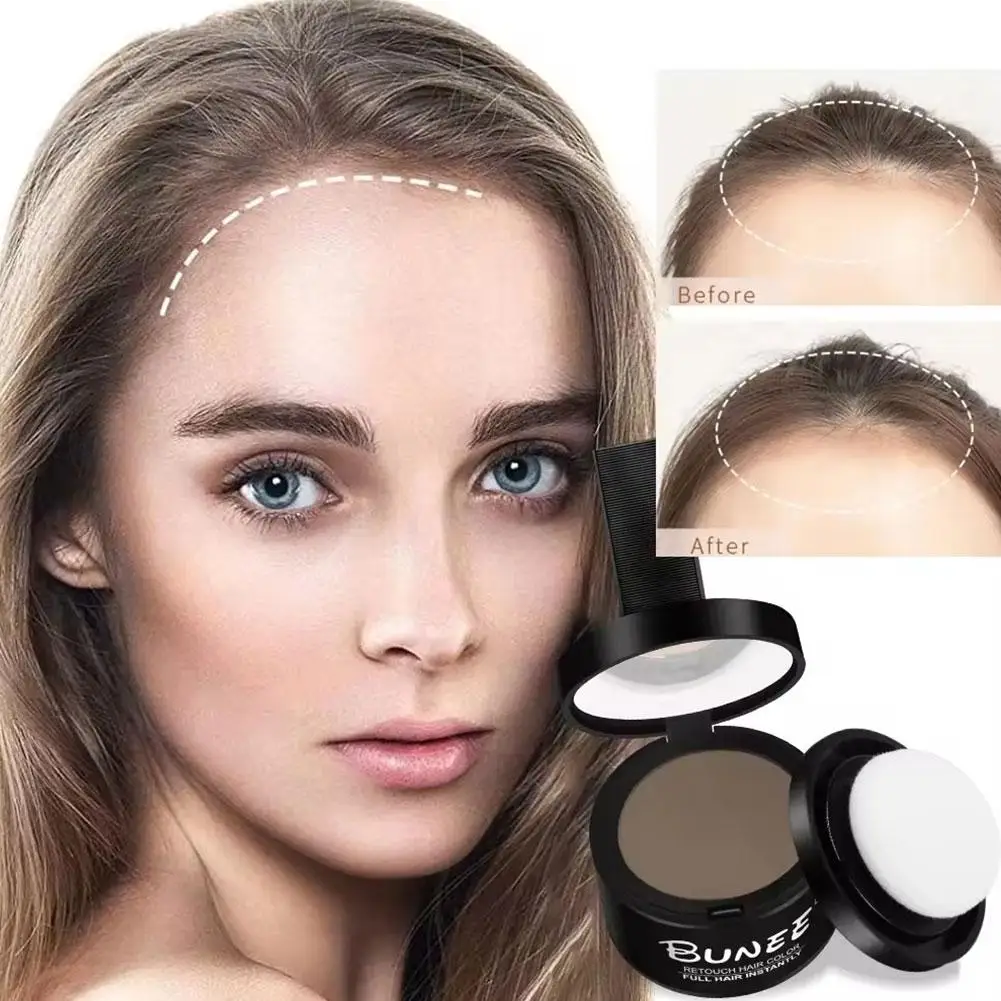 

Hairline Finishing Powder Repair Hair Shadow Trimming Powder Makeup Black Coverage Hair Cover Up Natural Concealer Root X2N2