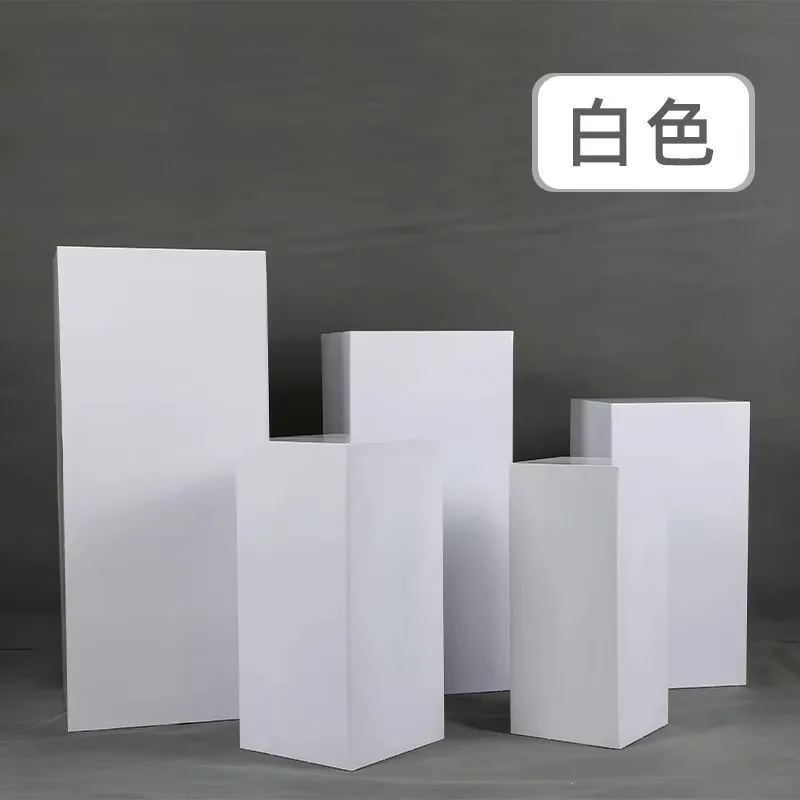 Square cylindrical frame Buffet stand Wedding reception desk Cake Flower food Fruit display stand Base pillar