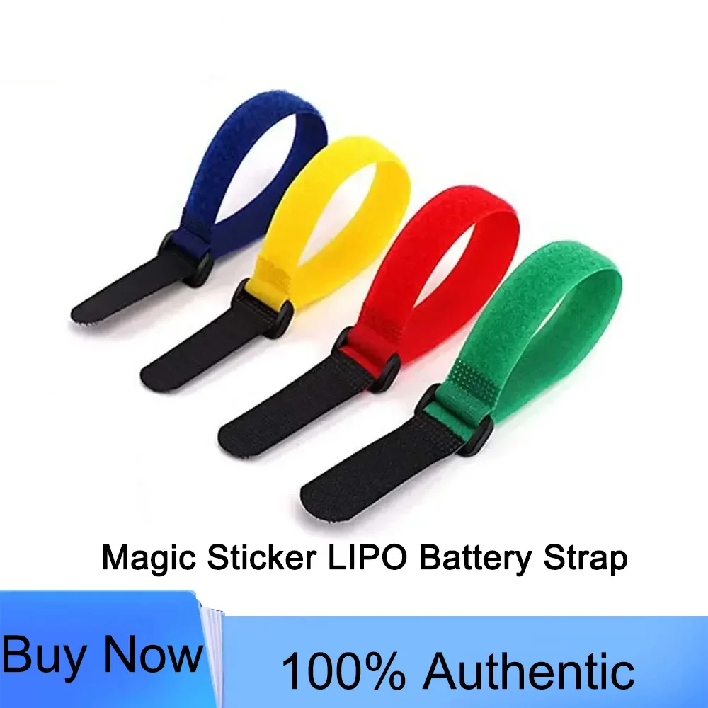10PCS 300mm Magic Sticker LIPO Battery Strap for RC Helicopter Airplane FPV Drone DIY Parts