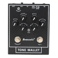 Demonfx Tone Mallet Bass Station Amps Preamp/DI Pedal de bajo para bajo eléctrico Alta calidad NUEVO