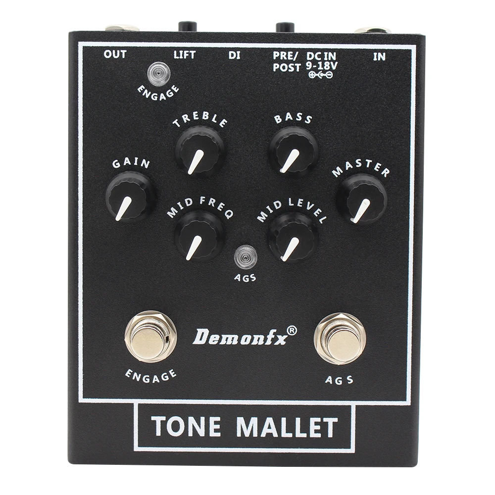 Demonfx Tone Mallet Bass Station Amps Preamp / DI Bass pedal for Electric Bass High QualityNEW