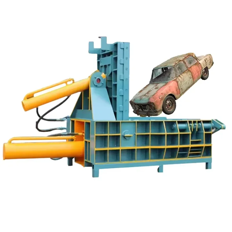Crusher Heavy Scrap Metal Compactor Press 180T Iron Baler Scrap Car Baling Pressing Machine