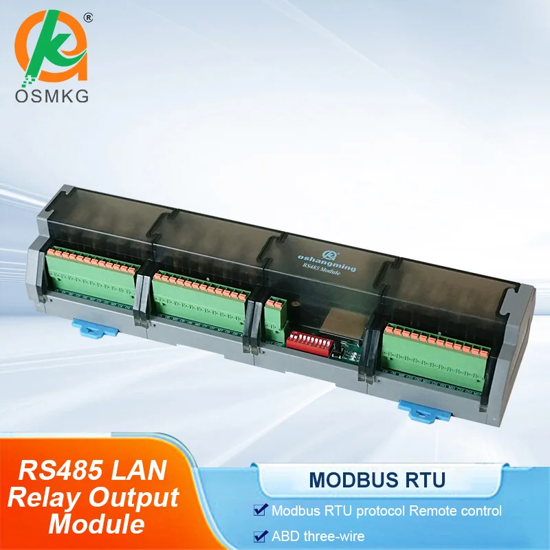 Oshangming 12 Relay Output with RS485/LAN Modbus RTU/TCP N12O1Z-T4