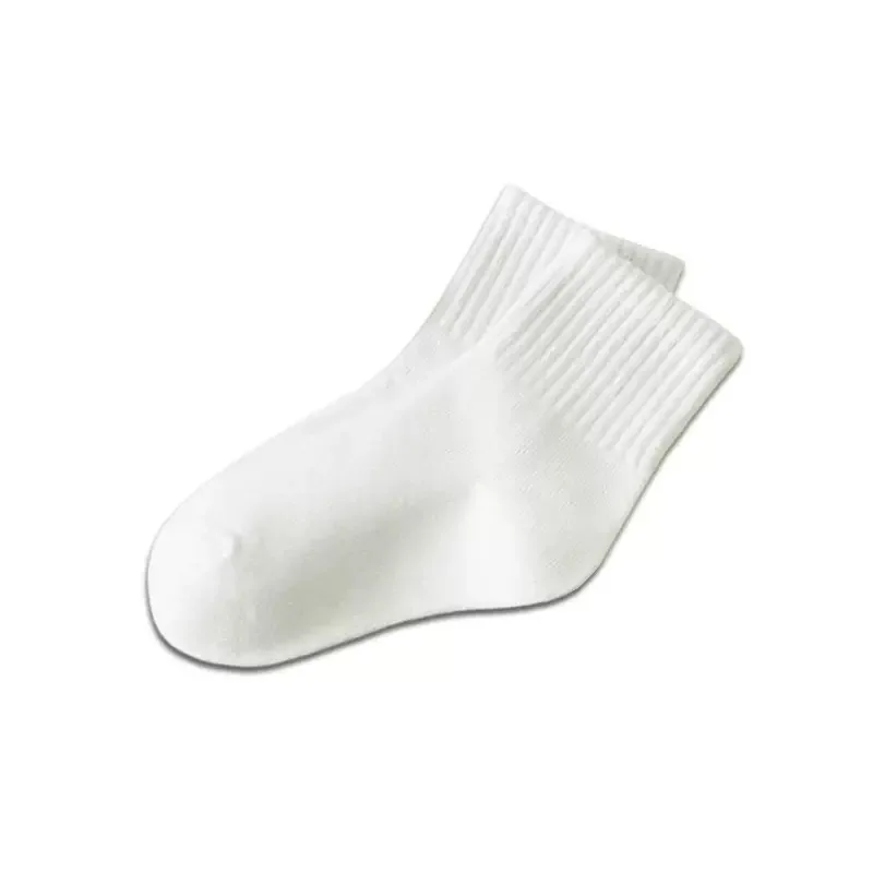 5 pares de calcetines de color liso para niños, niños y niñas, estudiantes, calcetines deportivos, cinturón absorbente de sudor de colores sólidos, calcetines deportivos informales