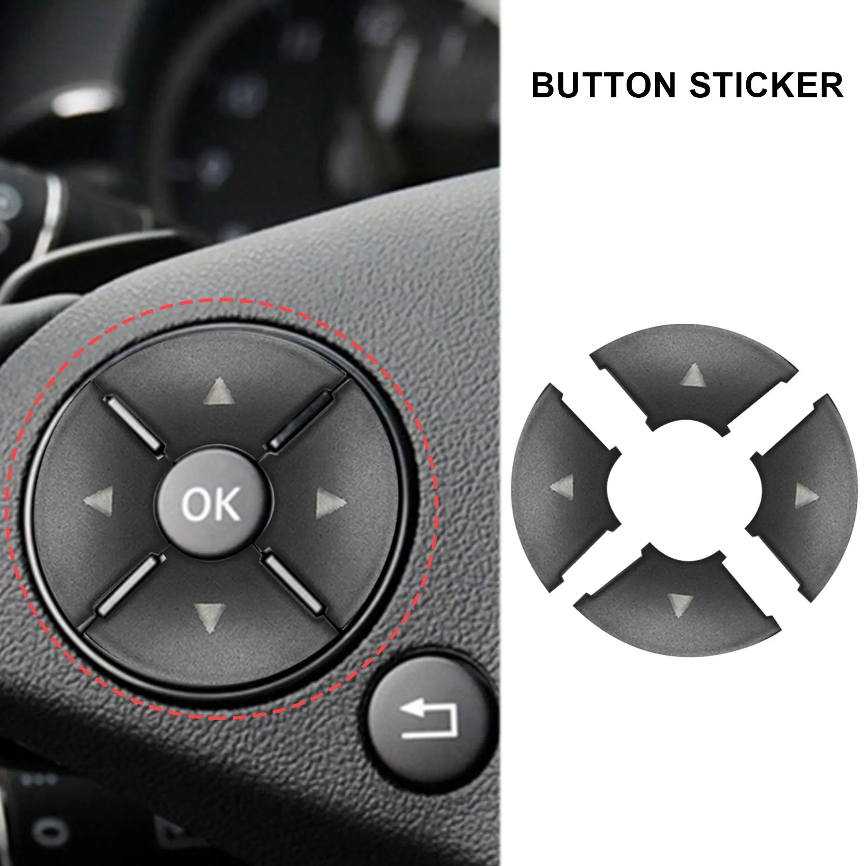 ملصق غطاء كسوة زر تبديل عجلة قيادة السيارة ، مرسيدس بنز C ، E ، S Class ، W204 ، W212 ، W221 ، GLK ، X204 ، C200 ، C250