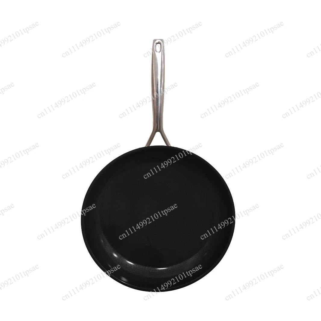 Premium Stainless Steel Frying Pan Non Stick Skillet for Eggs Steak Pancakes Home Kitchen Cookware with Healthy Coating Flat