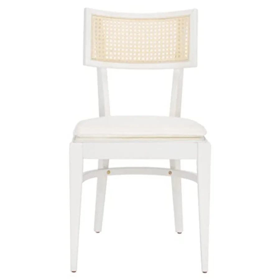 

Home Collection Galway Coastal White/Natural Cane Seat Cushion Dining Chair