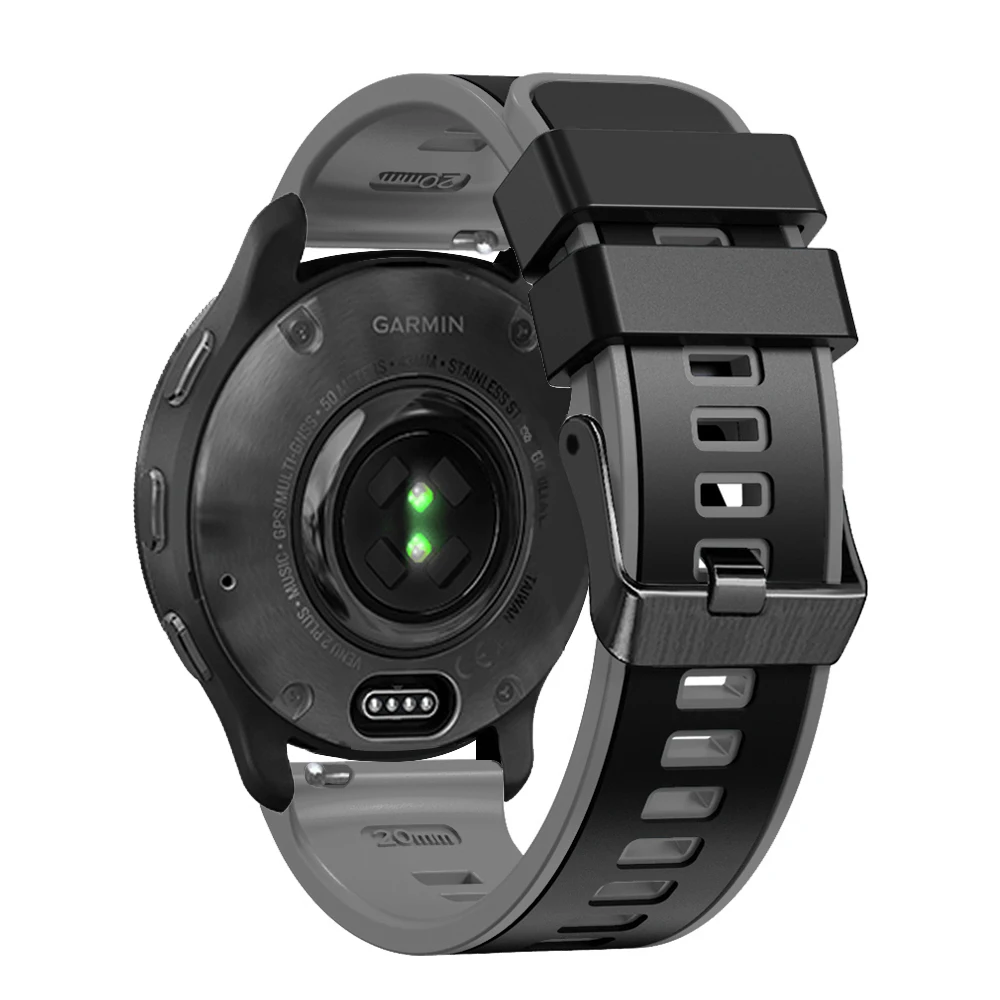 สายรัดข้อมือ20มม. สำหรับ Garmin Forerunner สายนาฬิกาอัจฉริยะ165 245 645ดนตรี vivoactive 5 3 venu SQ 2 venu 2 plus watchband Bracelet
