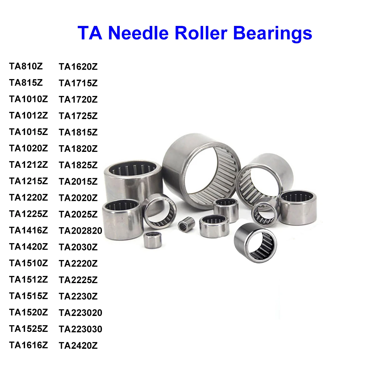 TA Needle Bearing TA810Z TA1515Z TA2015Z - TA4520Z Inner Diameter 8 10 12 14 15 16 17 18 20 22 24 25 26 30 35 40 45mm