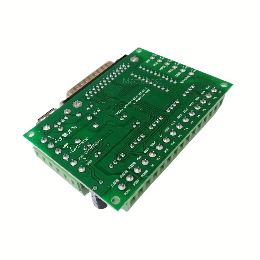 mach3 cnc controller 5 axis mach 3 interface motion card breakout board engraving cutting machine parts z axis cnc control board