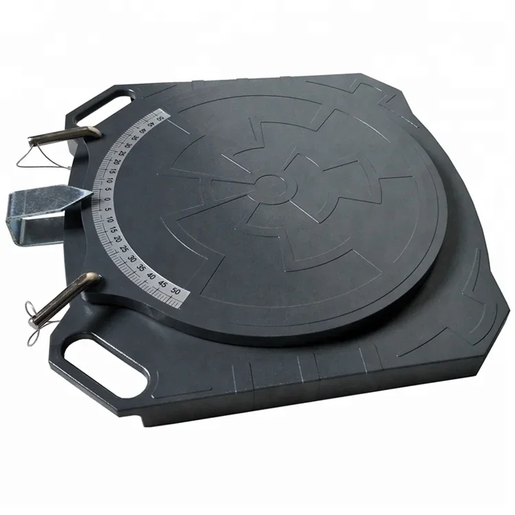 Car 3d Wheel Alignment and Balancing Machine Tools 2 Ton Aluminum Turn Plate with Rubber Accessory