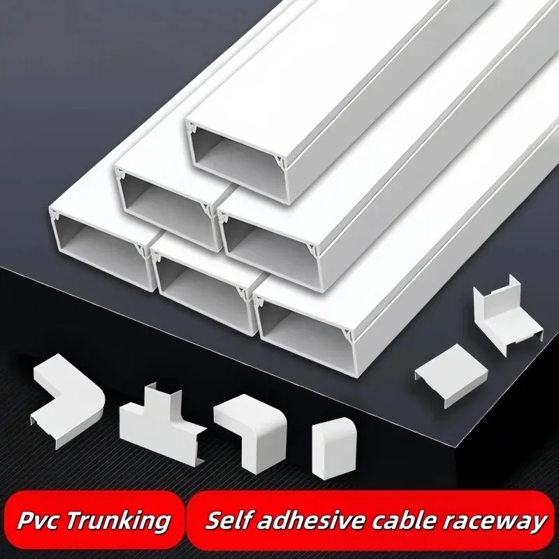 PVC Cable Raceway Self-Adhesive Wire Protection Strip Insulation Cord Protection Cover Wear Resistant Prevent Trip Organizers