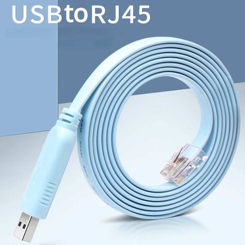 Cable de depuración de USB a RJ45 para consola, Cable de Control de interruptor de enrutador H3c, PL2303, se aplica a los Cables de interruptor Cisco