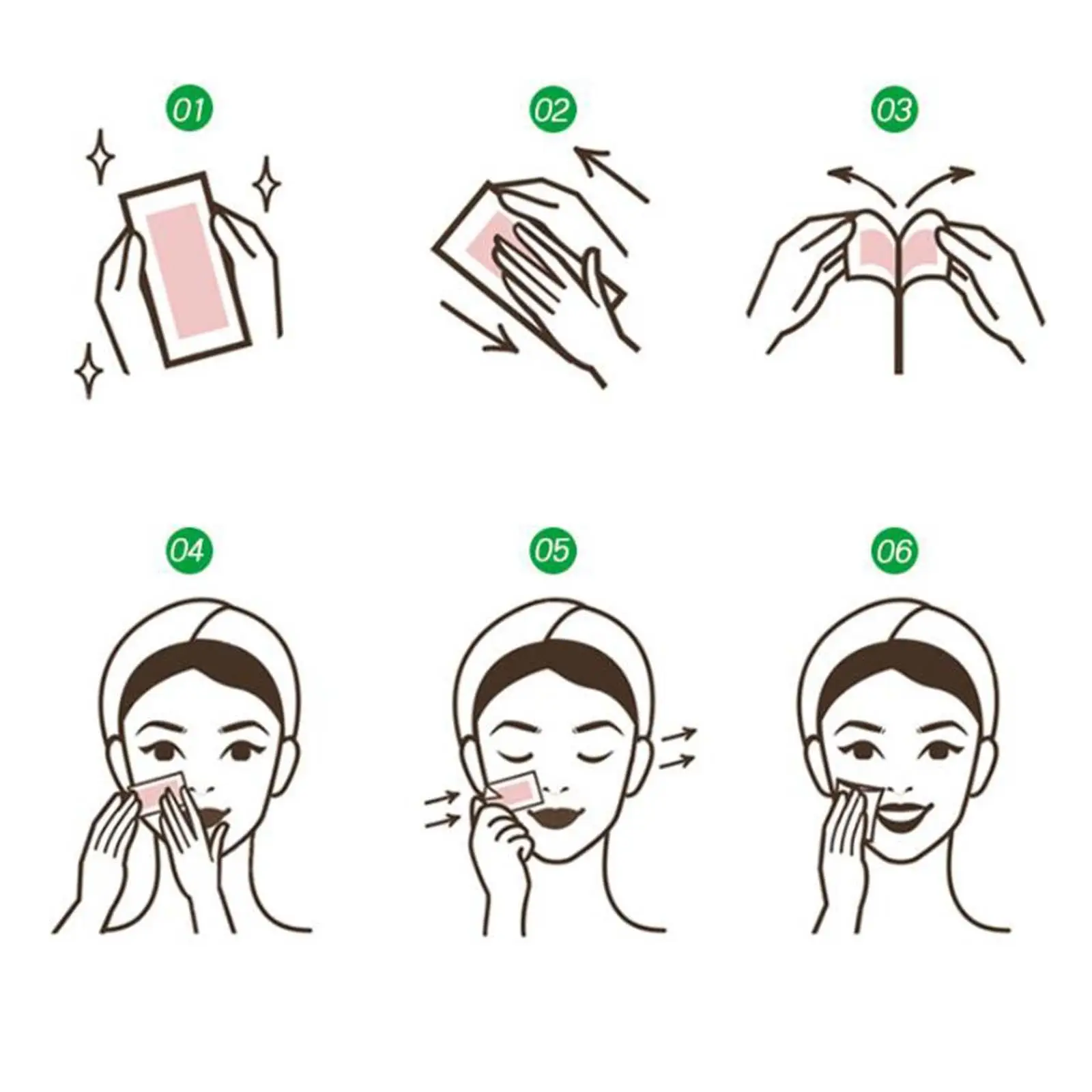 Facial Body Hair Removal Wax Strips 24pcs Cold Non Woven Paper for Women Bikini Lip Eyebrow Arm Leg Kit - view 5