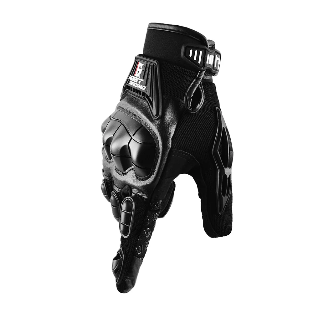 Gants de moto respirants avec coque en caoutchouc, gants à écran tactile, équitation, vélo de montagne, degré, été, automne