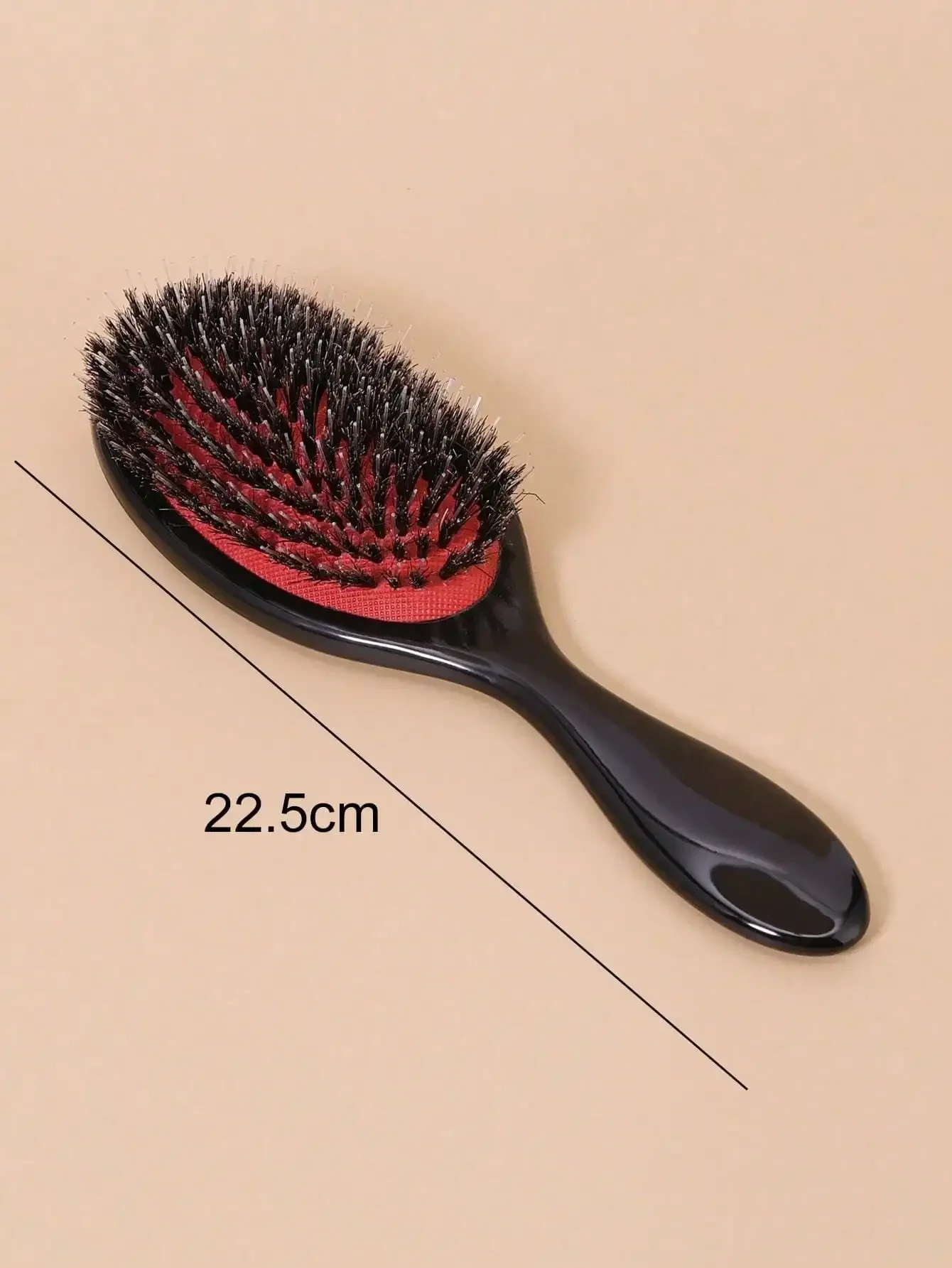 Minimalist Portable Mini Ball Tip Cushion Detangling Hair Brush Comb, Curly Hair Styling Edge Slick Back Wooden Brush Set for Women, Barber Salon Hairdressing Accessories, Back To School Travel Holiday Essentials Hair Care Tools - view 5