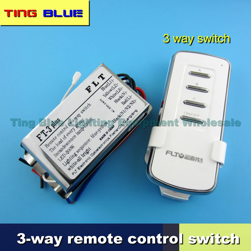 FLT light control two-way three-way remote control switch hotel villa guest room light remote control restaurant LED controller