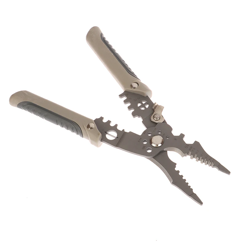 1PC 21 In 1 Multifunctional Repair Scissors Wire Stripper Wire Puller Cutter Wire Stripping Crimping Pliers Hand Tool