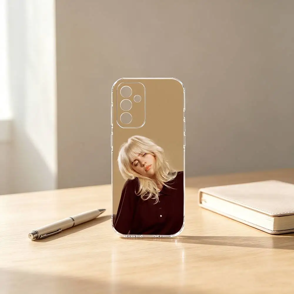 R-Rapper B-Billie E-Eilish Phone Case Transparent Silicone Soft For SamsungA10,12,20,21S,30,31,40,50,51,52,70,71 Gift