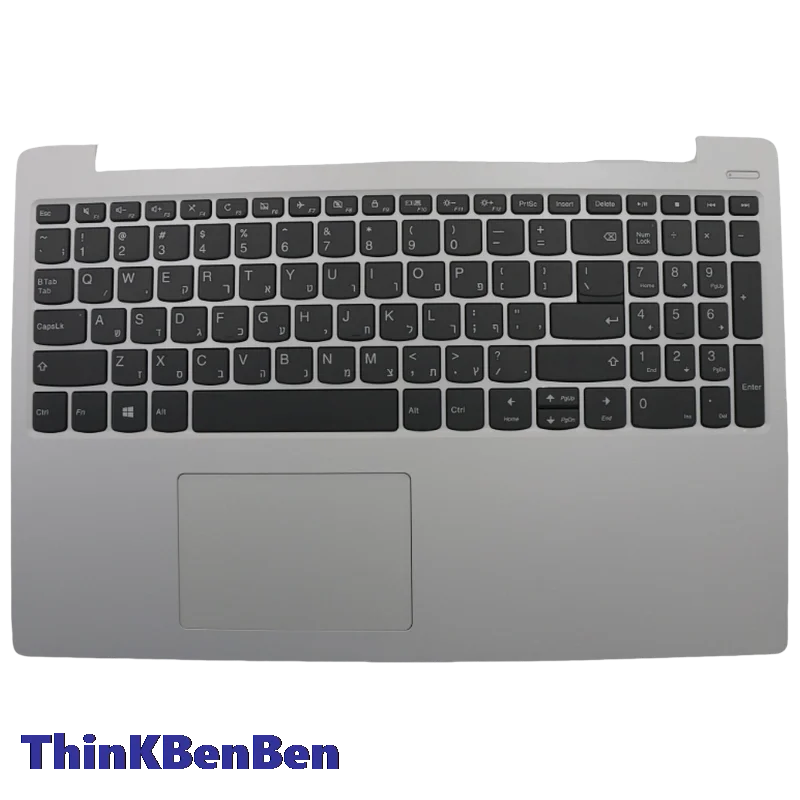 Hb hebraico (il israel) teclado branco capa superior capa de descanso para as mãos para lenovo ideapad 330s 15 15ikb 15ast 15arr 5cb0r07328