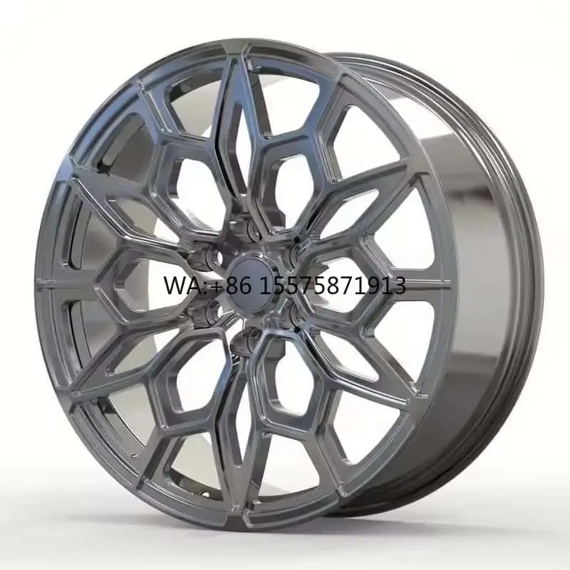 

Премиальные алюминиевые цельные диски с сотовой сеткой 18 дюймов 5x114.3, глянцевое черное покрытие для люксовых автомобилей