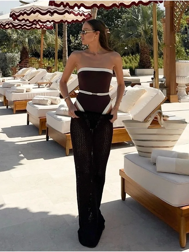 

Sexy Color Women's One-Piece Swimsuit Jumpsuit Bikini Swimming Water Sports Surfing Fixed Chest Pad No Sve Nylon Fabric