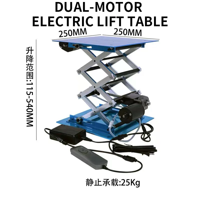 Remote‑Operated Electric‑Lifting Apparatus Height‑Variable Scissor‑Type Work Unit for Lab‑Experiment‑Positioning Assignments