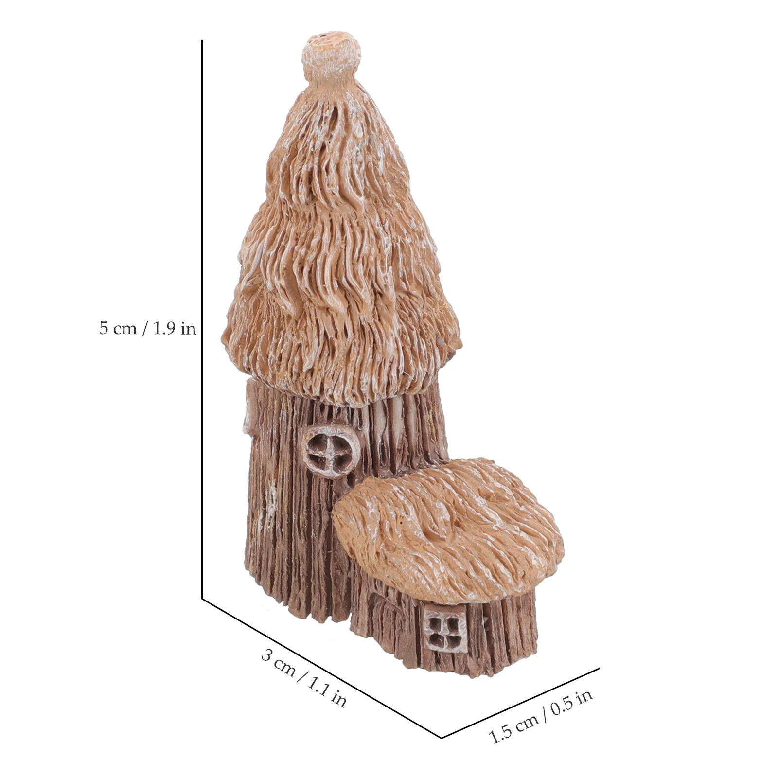 

Mini Countryside Resin House Decor Desktop Garden Ornament Miniature Landscape Craft Decoration Fairy House