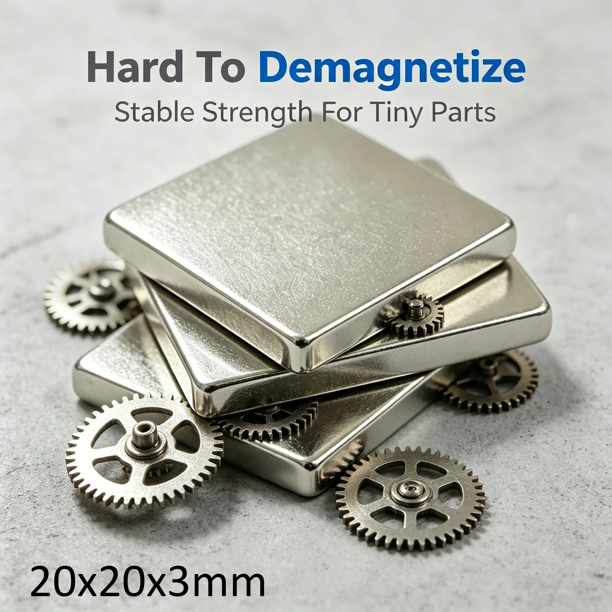 20x20x3mm N35 Square Neodymium Magnet Powerful Permanent NdFeB Block Magnet For DIY Craft Model Hobby 20x20x3mm