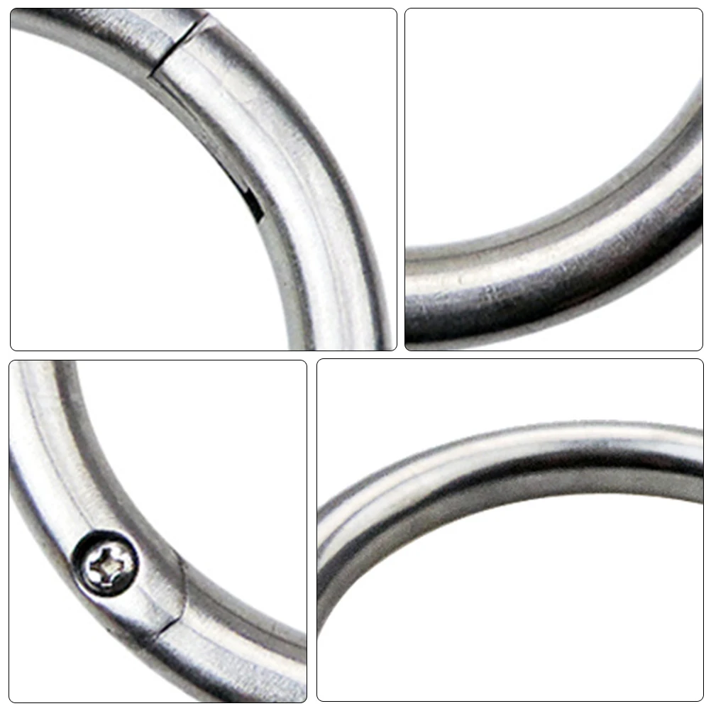 

Cattle Nose Ring Stainless Steel Durable Livestock Tool Cow Traction Supply Safe Reliable Thickened Material Pet