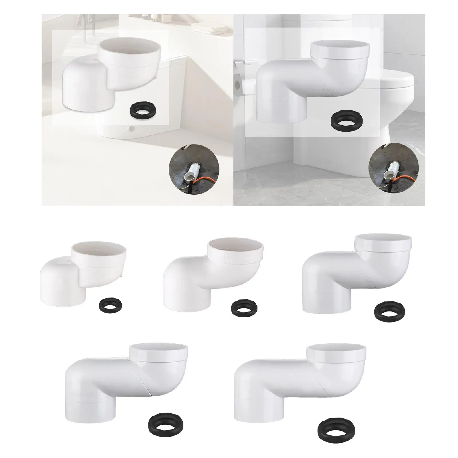 Toilet Shifter Anti Blocking Drain Pipe Easy Install Toilet Flange Shifter