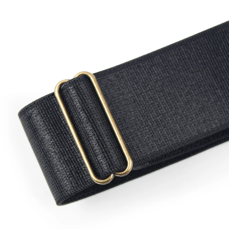 2 قطعة/زوج أسود كم الأربطة قابل للتعديل مطاطا المضادة للانزلاق قميص كم أصحاب الأربطة تمتد شارات للنساء الرجال #6