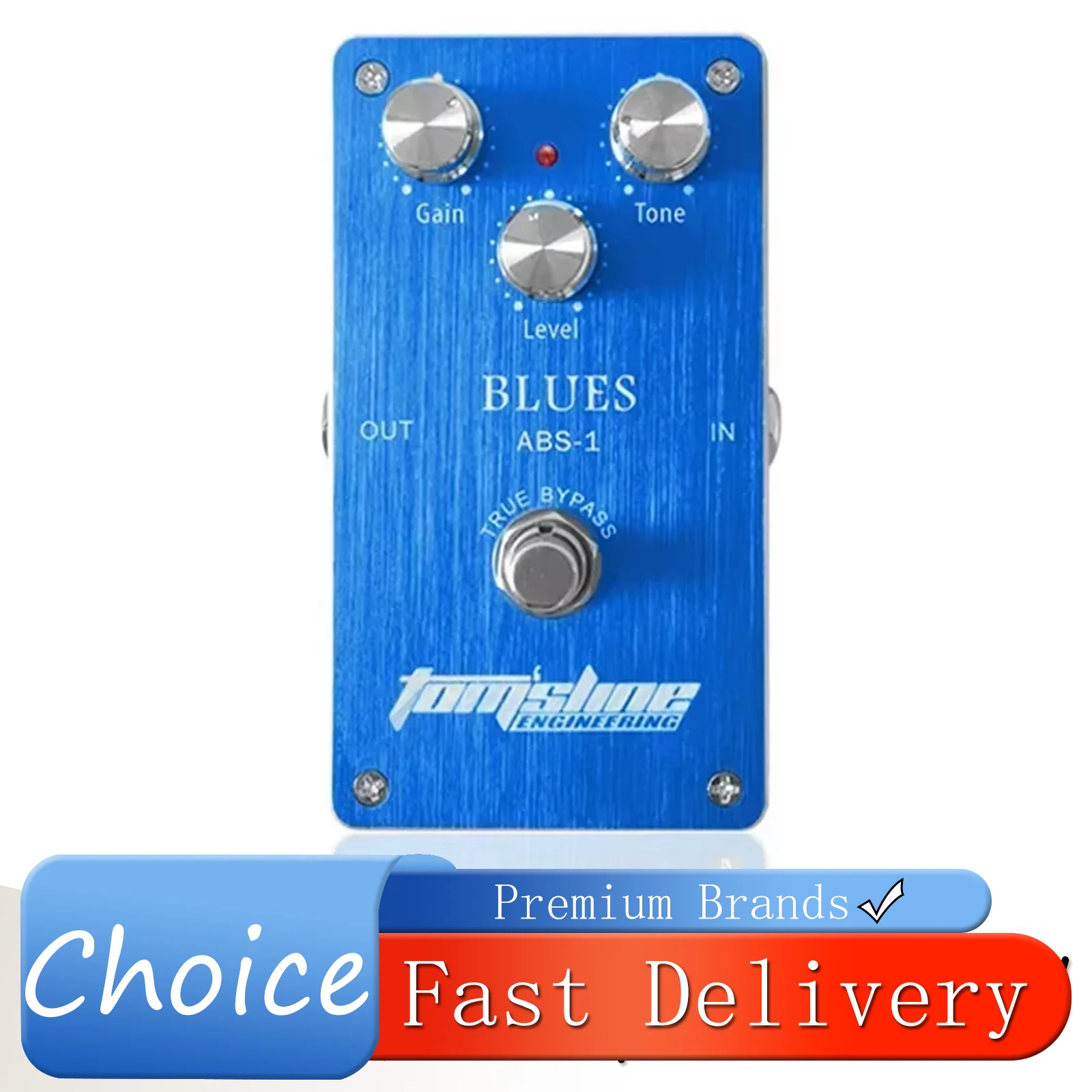 

Электрогитарная педаль эффектов AROMA ABS-1 Blues: дисторшн Tomsline Blues, True Bypass, аксессуары и запчасти для гитары