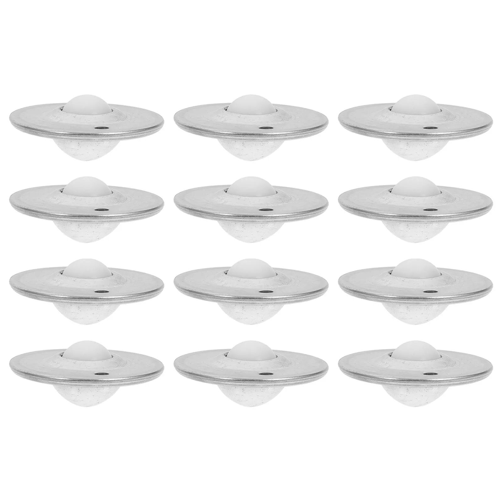 

12pcs Ball Bearing Rollers Universal Wheel 360 Degree Swivel Casters for Shelves Furniture Quiet Stable Nylon Tool
