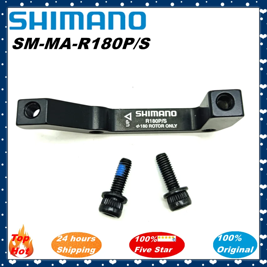 Shimano Original SM-MA-R180P/S Disc Brake Mount Adapter B 180mm Disc Brake Post Mount Brake Caliper