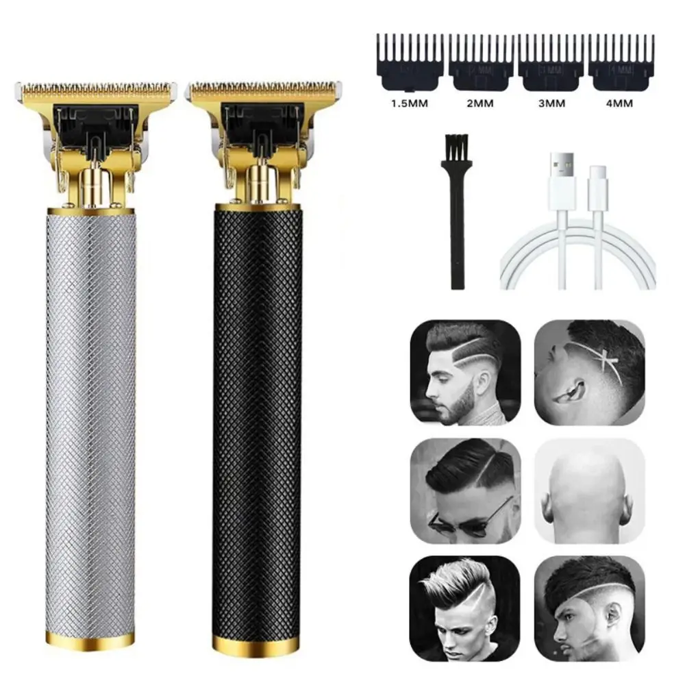 New Electric Hair Trimmer Cordless Rechargeable Hair Cutting Machine Carving Professional Hair Clipper