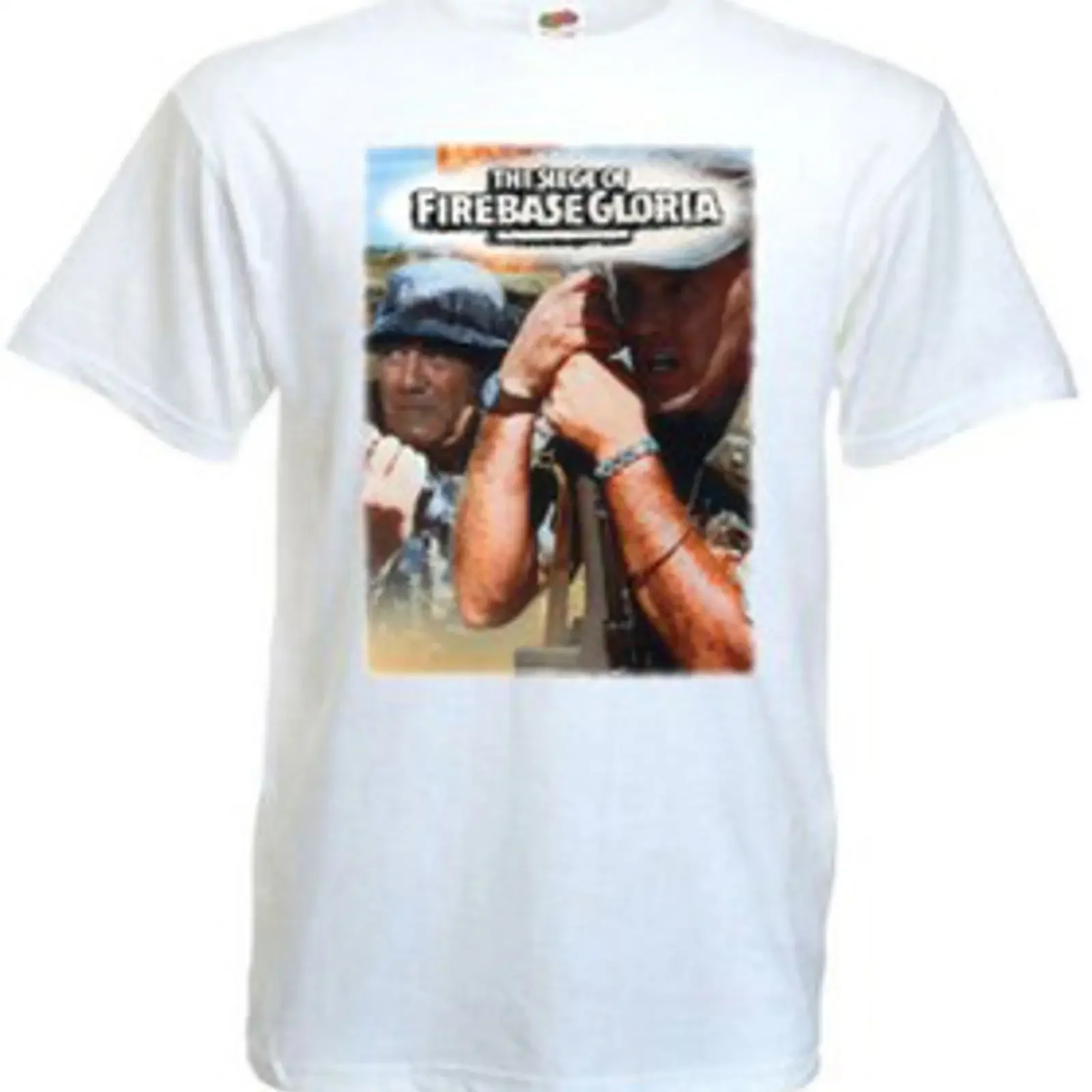 Camiseta The Siege of Firebase Gloria v3 blanca póster de película todas las tallas S 5XL vintage Washed homme Versatile Soft
