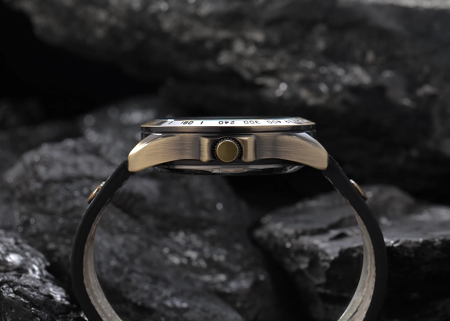 SHENHUA الفاخرة الرجعية البرونزية الرجال التلقائي ساعة ميكانيكية نحت الهيكل العظمي Steampunk مقاوم للماء ساعة اليد الرجالية