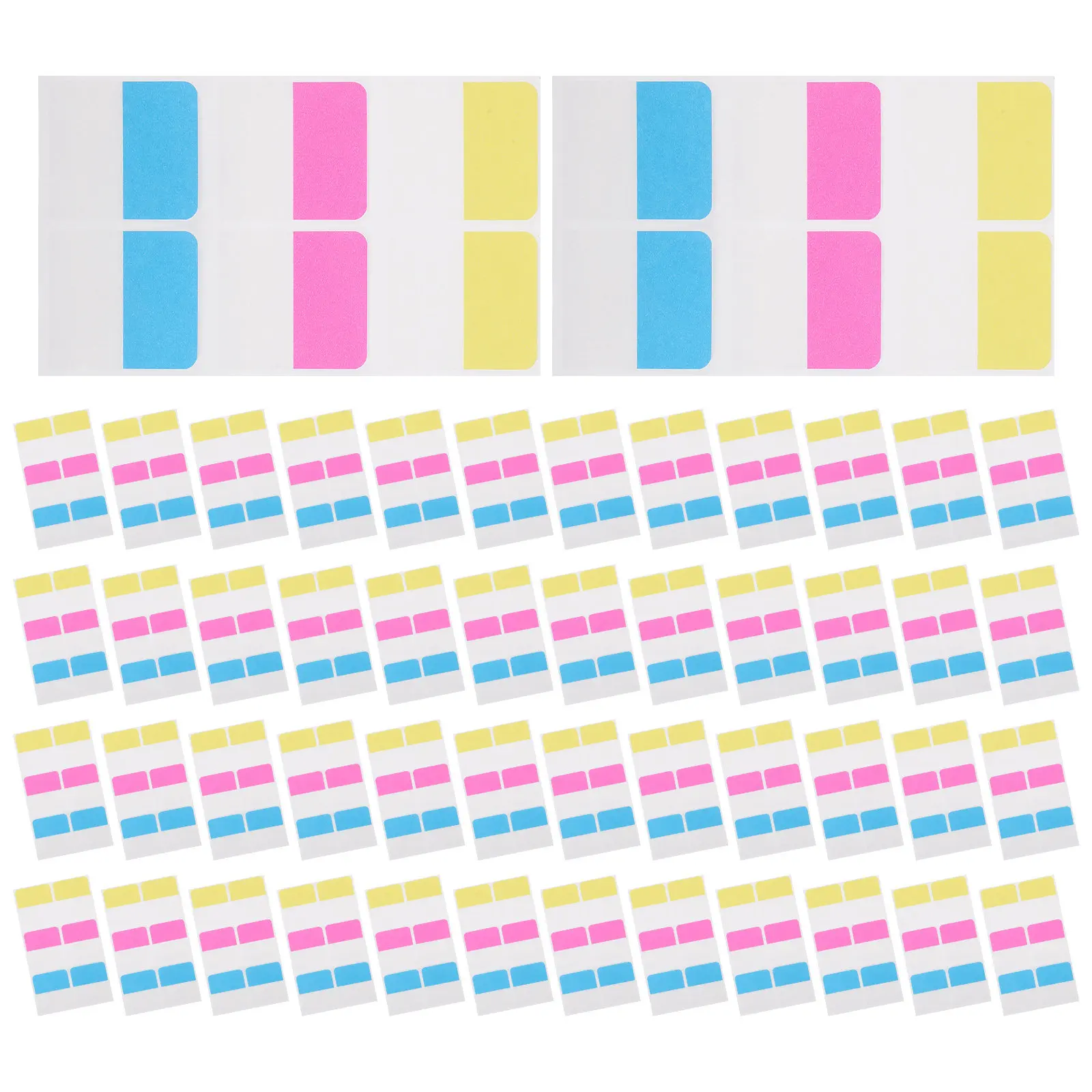 

60Pcs Sticky Index Tabs Colorful Writable Page Markers Labels for Notebooks Binder File Folder Planner Supplies Effortless