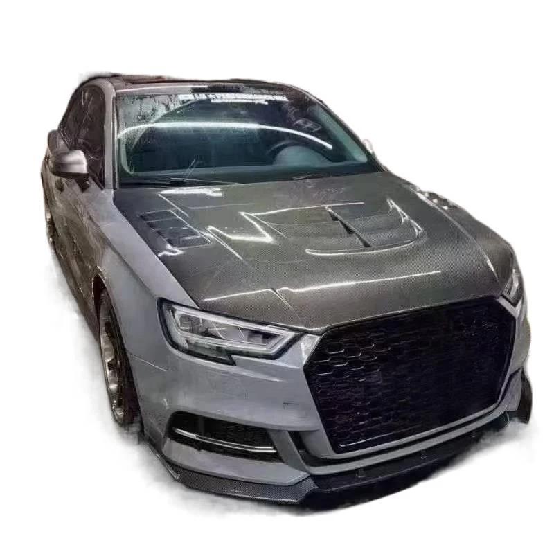

Carbon Fiber Hood Bonnet B8 Style Multi Vent Sport Performance Body Kit Upgrade 8V