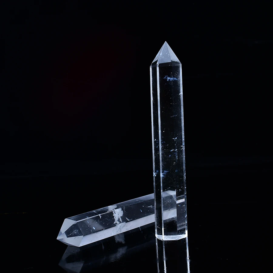 1 шт. натуральный кристалл плавильный прозрачный кварц Прозрачный Кварцевый Точка искусственная Бриллиантовая палочка камень для домашнего декора подарок