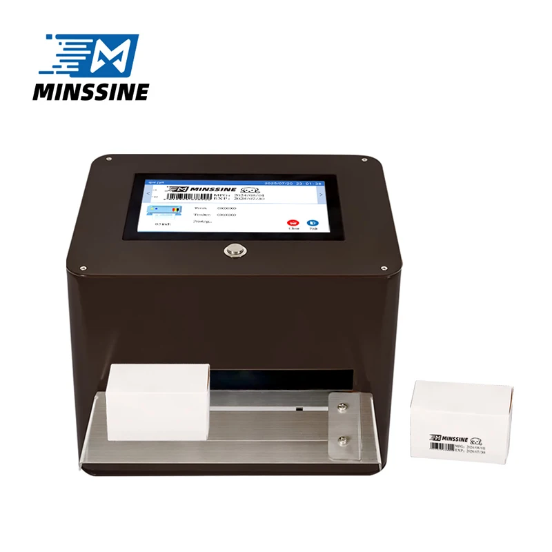 High Quality 600dpi Automatic Desktop Inkjet Printer with 1-Year Warranty Expiry Data & Logo QR Bar Code Reader New Flex