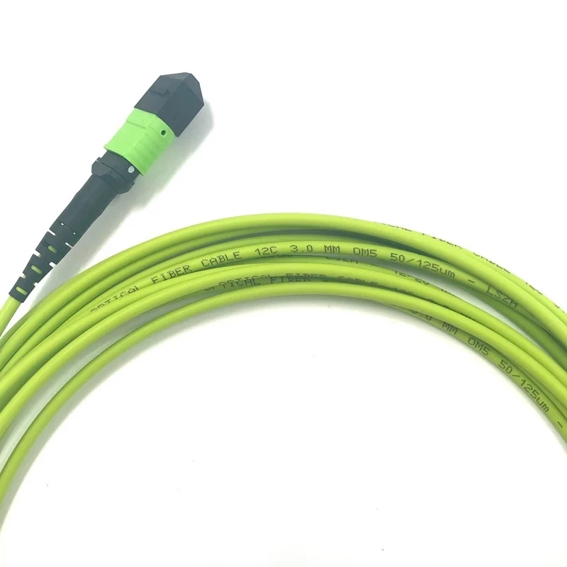 Cavo patch in fibra ottica MPO OM5 Tipo A 8 core femmina maschio MTP ponticello ottico Patch Piombo 1m 3m 5m 10m 15m20m multimodale MPO-MPO 8C