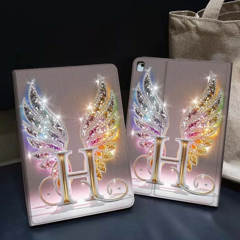 

Crystal Wing Decorative Tablet Case For iPad Pro Air 5th 6th 7th 13 M3 M4 M5 12.9 13.3 inch 2018 2022 2024 2025