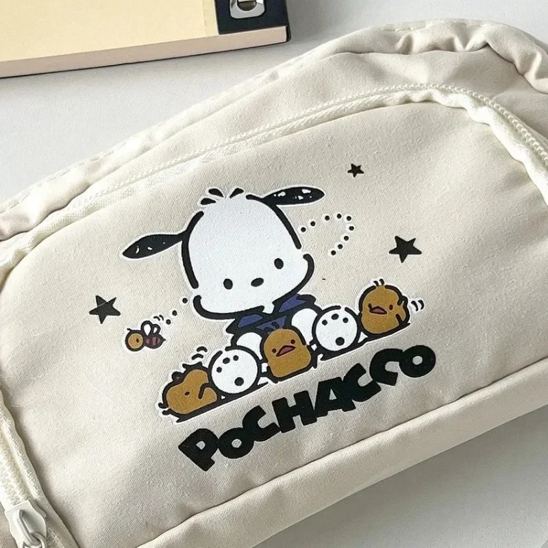 Pochacco Sanrio Anime Kawaii Stift Tasche Niedlichen Cartoon Student Bleistift Box Schreibwaren Fall Große Kapazität Kosmetik Lagerung Tasche Geschenke