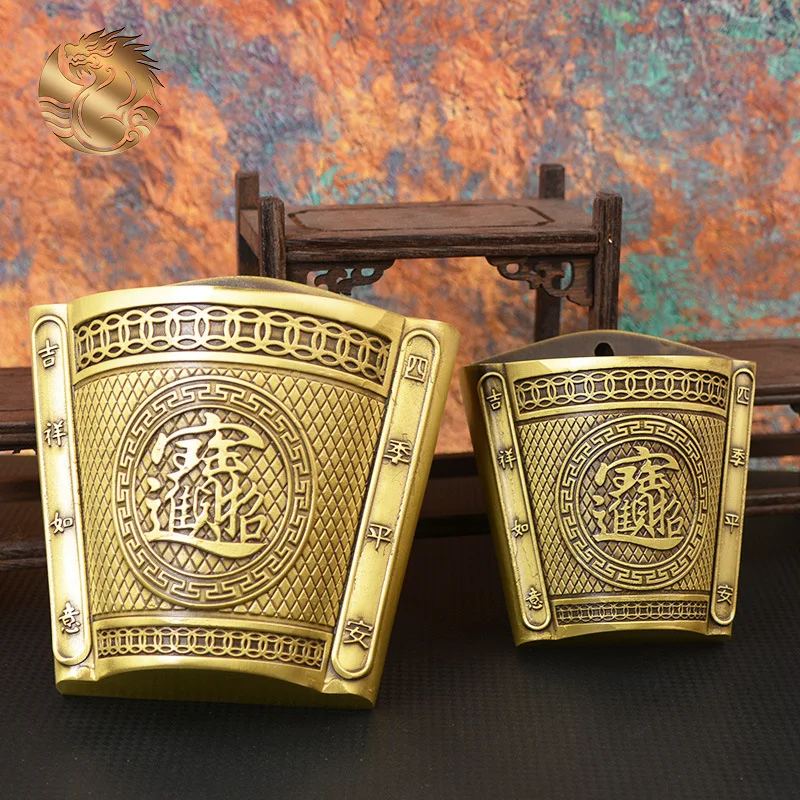 

Wealth-Attracting Wall-Mounted Buddha Statue Gift Brass Incense Burner Ornament